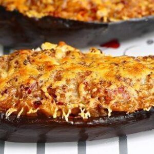 Berenjenas rellenas de verdura