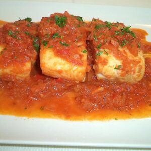 Bacalao con tomate